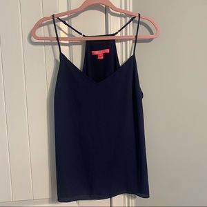 Lilly Pulitzer navy tank top - size M